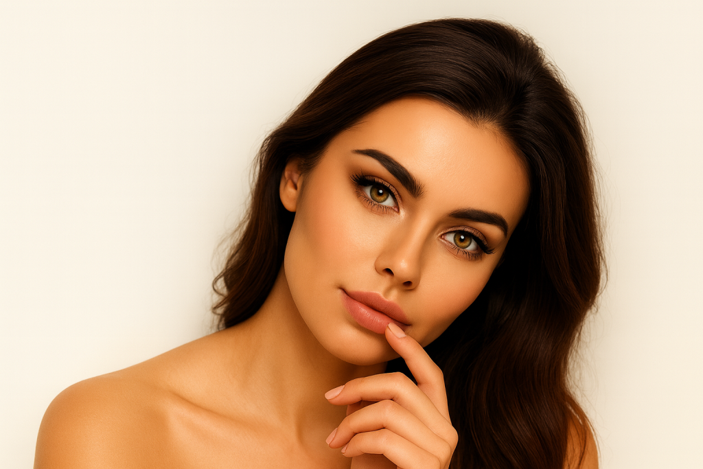 woman white background